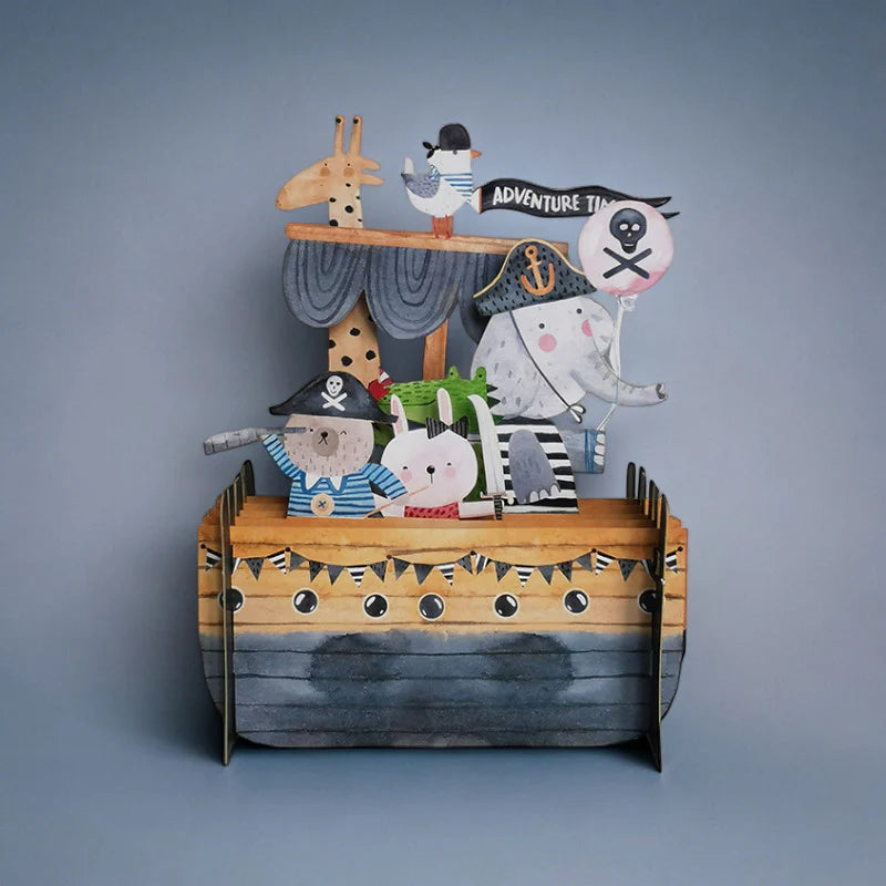 Pop Up Card Pirate Ship