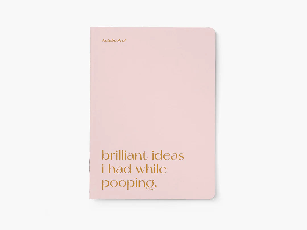 Brilliant Ideas While Pooping Notebook