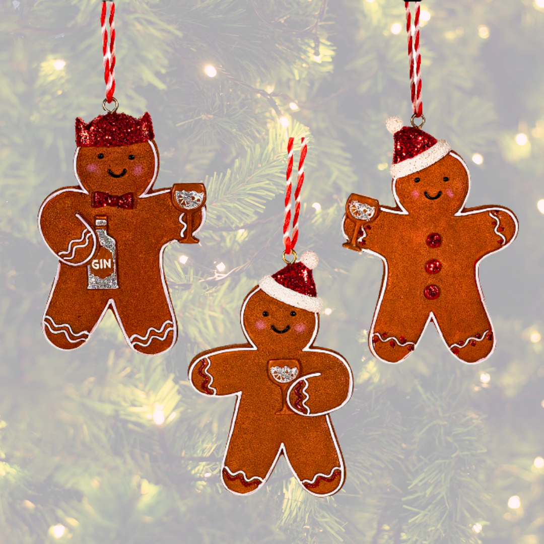 Gin-gerbread Men Hanging Decorations SALE