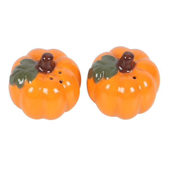 Ceramic Pumpkin Salt & Pepper Shakers