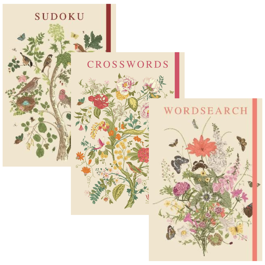 Vintage Florals Puzzle Book