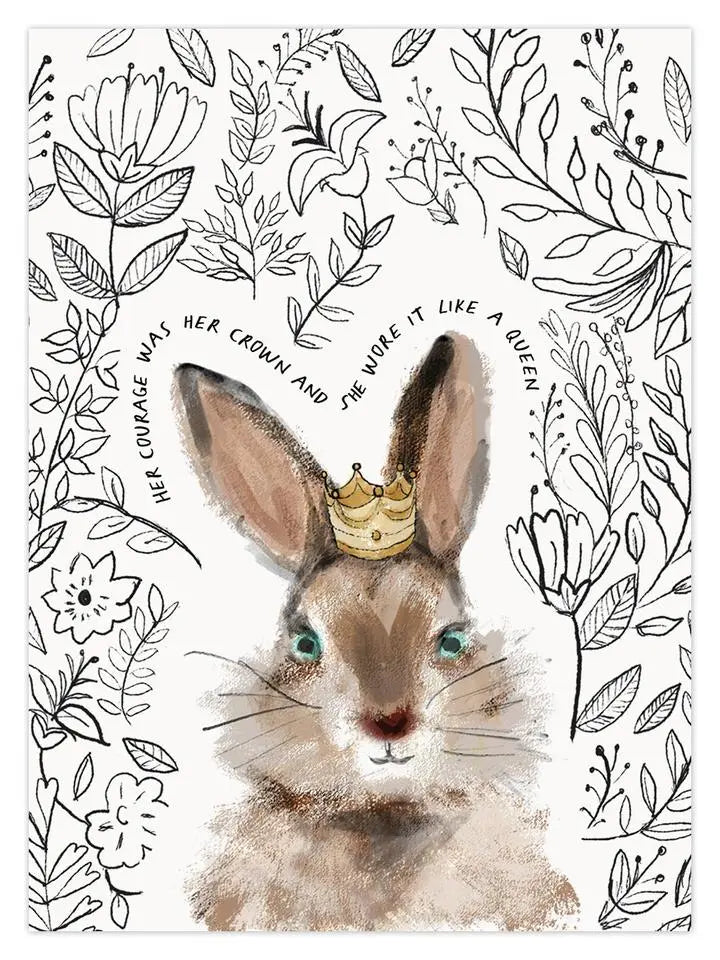 Queen Rabbit A4 Print