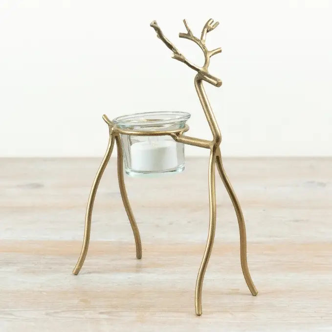 Reindeer Tea light Candle Holder, 21cm