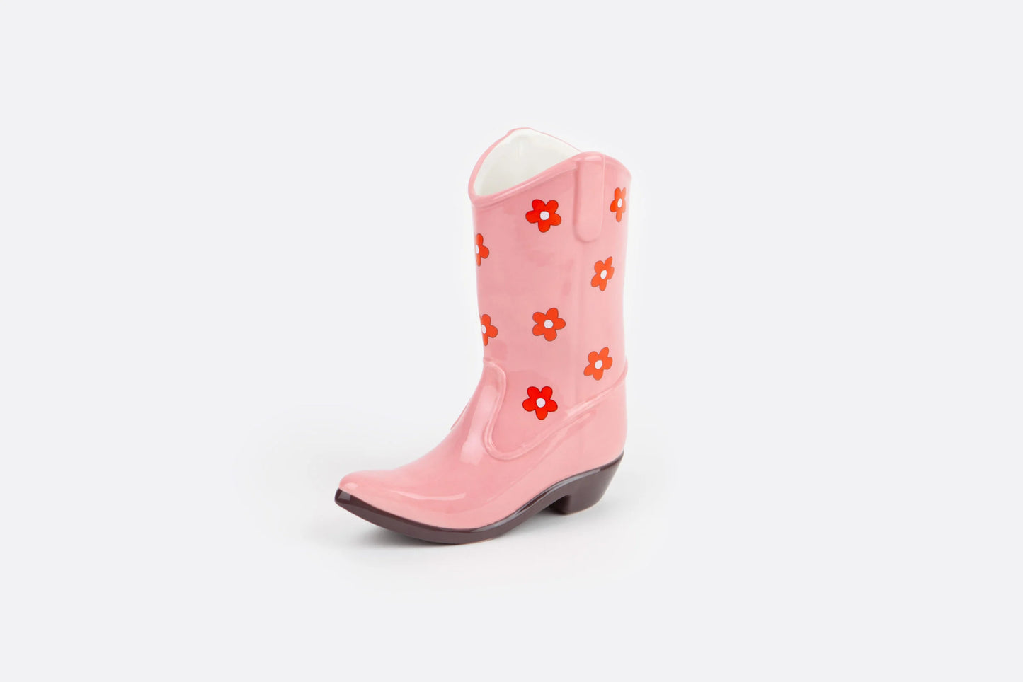 Pink Cowboy Boot Vase
