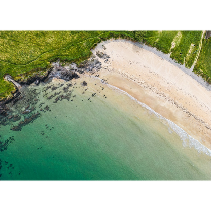 A Quiet Place, Curragh Beach - A3 Aerial Photo Print