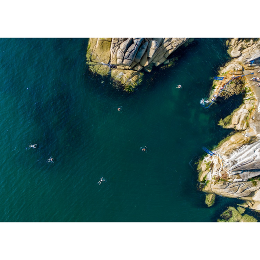 The Forty Foot, Sandycove - A3 Aerial Photo Print