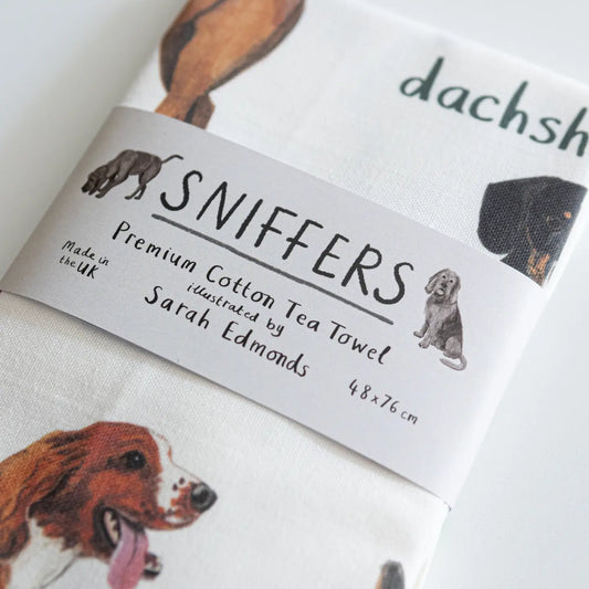 Sniffers Cotton Tea Towel