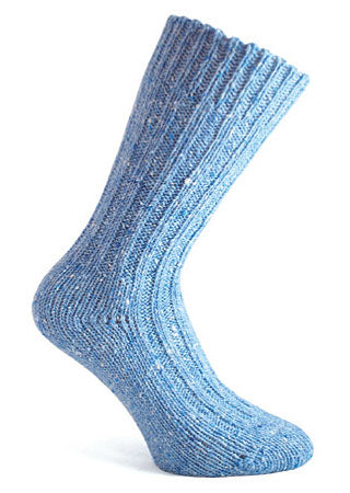 Donegal Wool Socks Blue UK 7 - 11