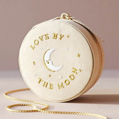 Sun and Moon Embroidered Jewellery Case