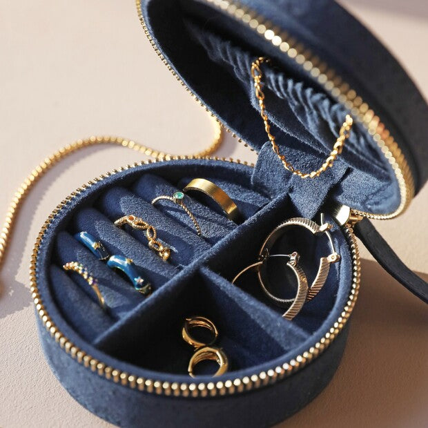 Sun and Moon Embroidered Jewellery Case