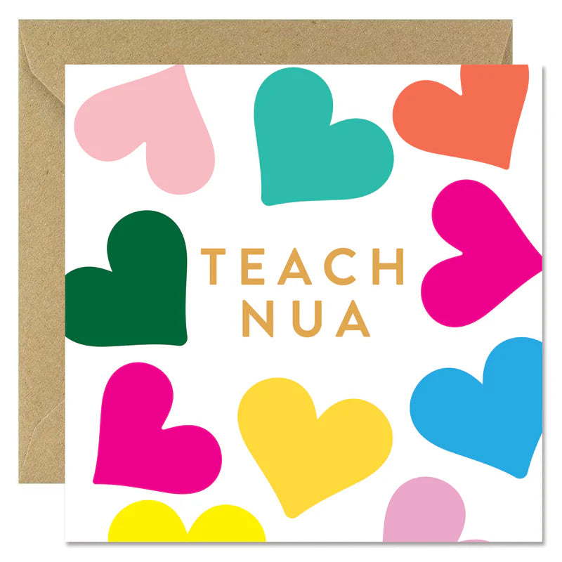 Teach Nua Hearts - Bold Bunny Card