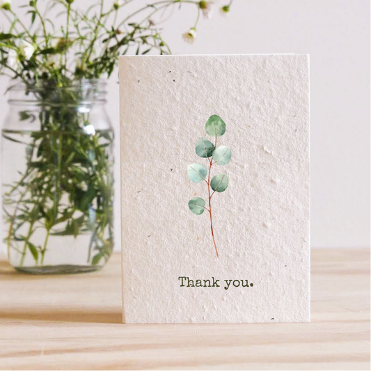 Thank You Eucalyptus - Plantable Seed Card