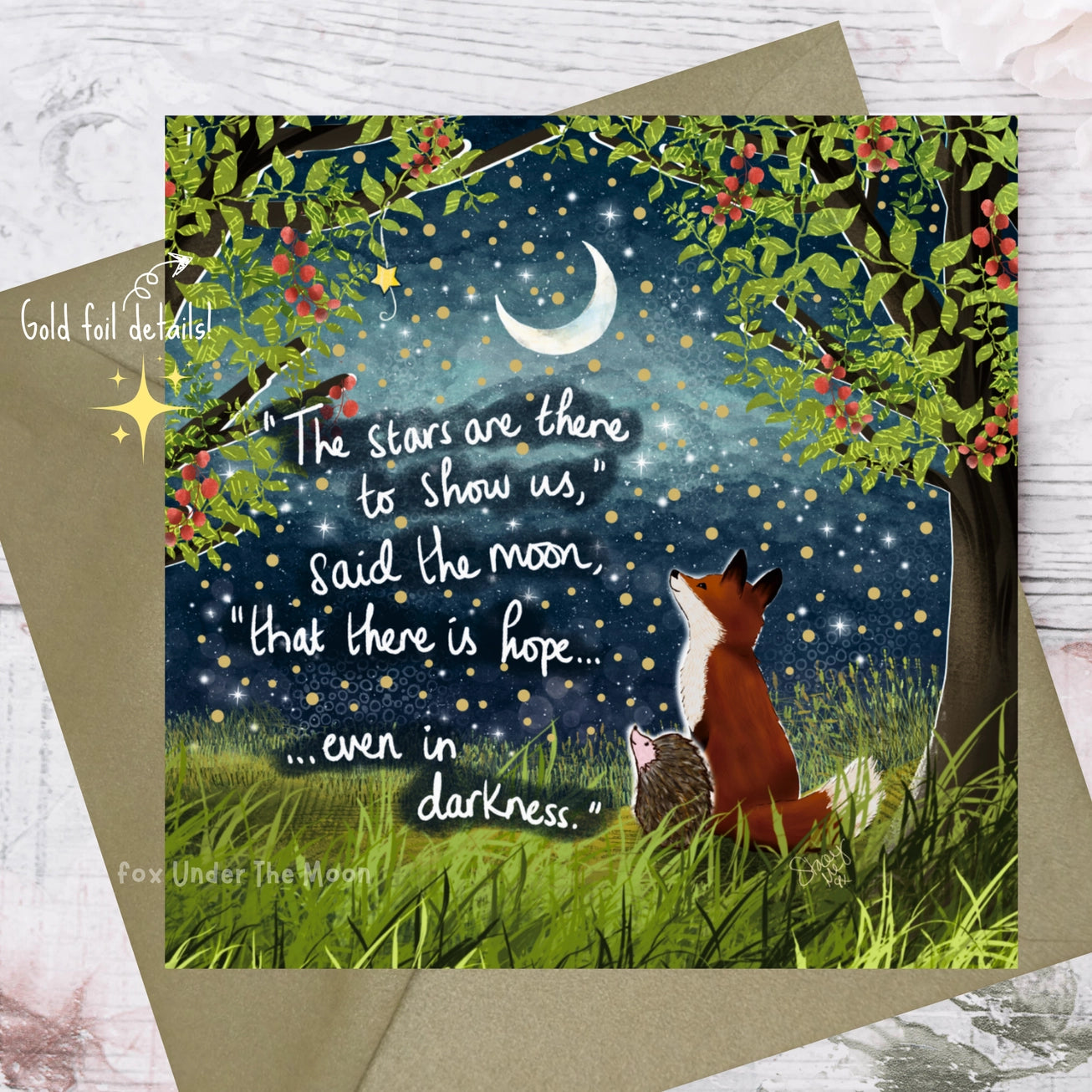 There Is Hope - Fox Under The Moon Card