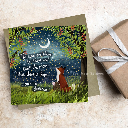 There Is Hope - Fox Under The Moon Card