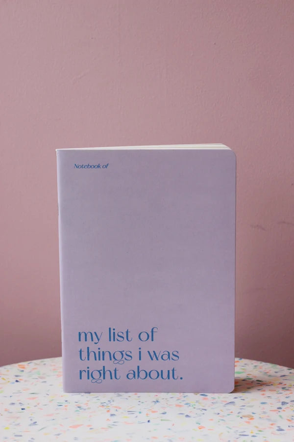 Notebook of: