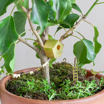 Tiny Birdhouse DIY Set for Plants