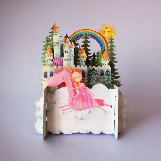 Pop Up Card Unicorn Castle