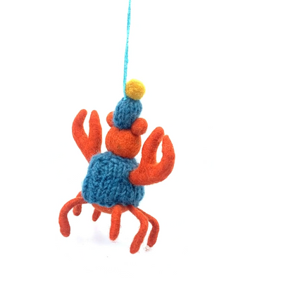 Christmas Decoration Felt Crab