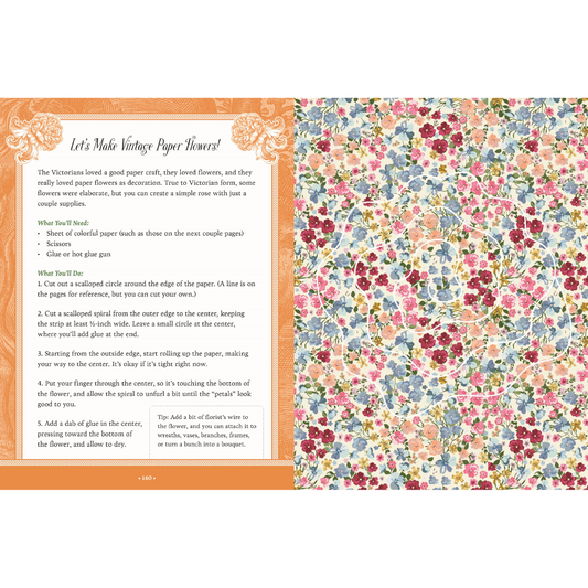 Vintage Blossoms and Blooms Sticker, Colour & Activity Book