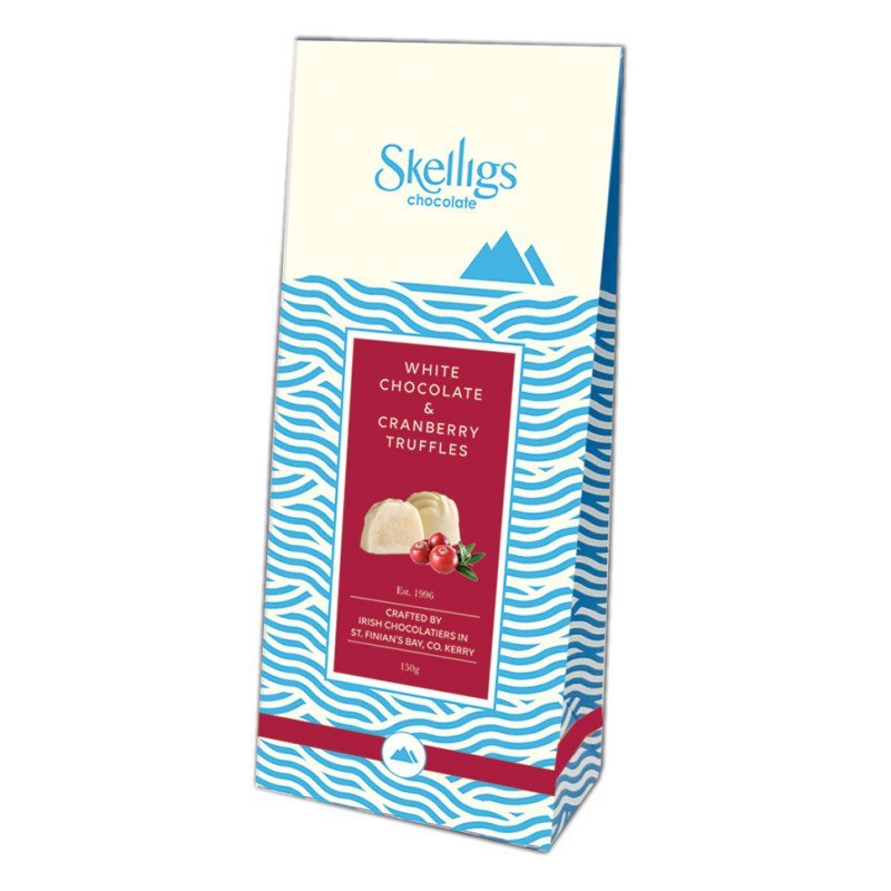 Skelligs White Chocolate & Cranberry Truffles