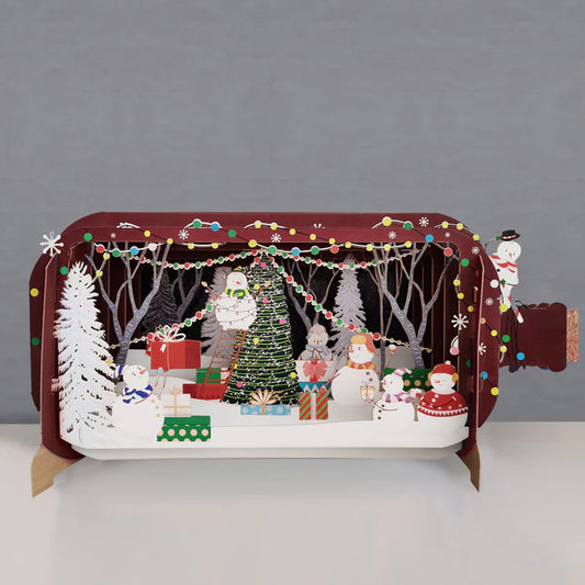 Snowman Party - Pop Up Card