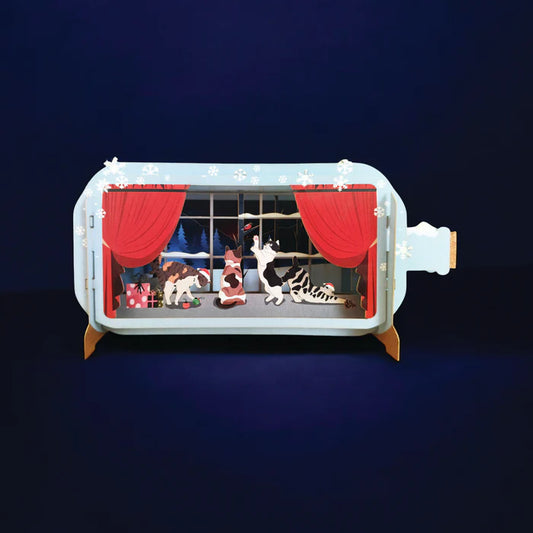 Christmas Cats - Pop Up Card